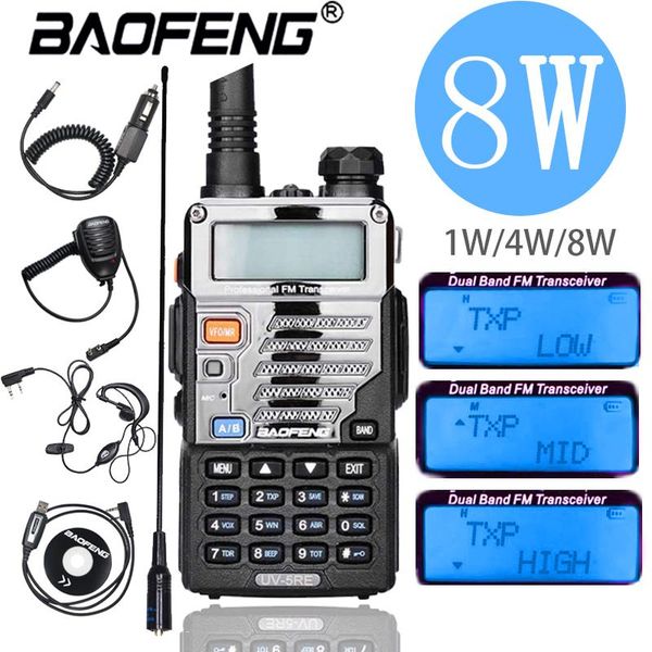 

walkie talkie baofeng uv-5re voor politie walkie-talkie scanner radio dual band cb ham transceiver uhf 400-520 mhz & vhf 136-174