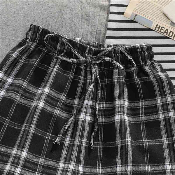 

womens plaid pants sweatpants women baggy casual all-match straight leg pants summer female korean trousers dropshipping, Black;white