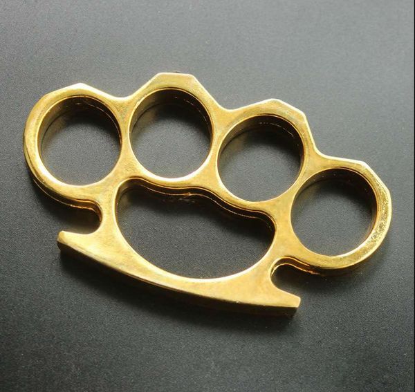 

new iron gilded thick steel brass knuckle duster4546