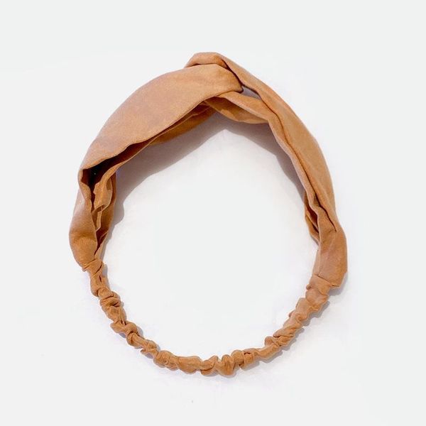 

женщины девушки элегантные твердые мягкие замшевые простые эластичные волосы сладкие повязки турбанские волосы группа бандана мода аксессуар, Black;brown