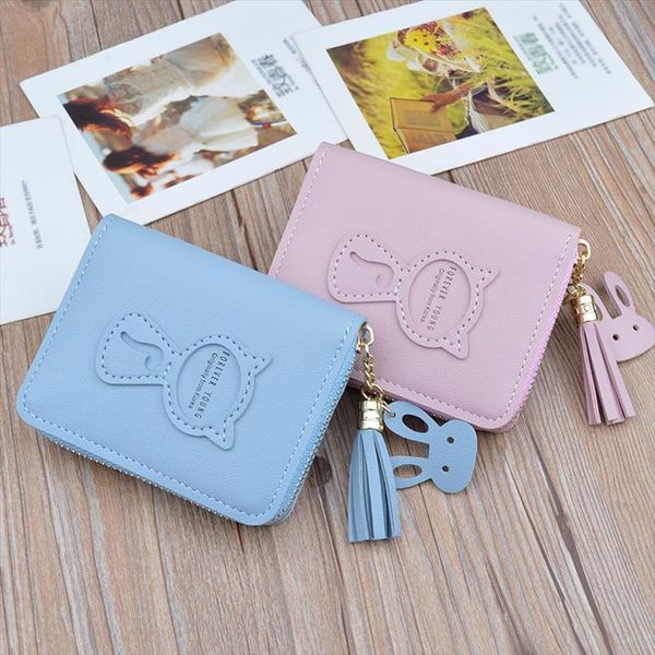 

горячие бумажник продажа женщины brand new женские бумажники короткая молния кошелек cute cat femlae мини-кошелек для монет portefeuille fem, Red;black