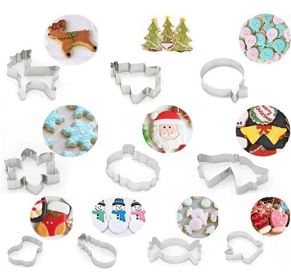 

cookie moulds aluminium alloy gingerbread men christmas tree animal shaped diy baking moulds cookie cutter b bbyejh ladyshome