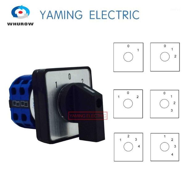 

lw28-20 lw26-20 ymw26 series electric 2/3/4 position 8 terminals rotary cam changeover switch with screws useful tool 660v 20a1