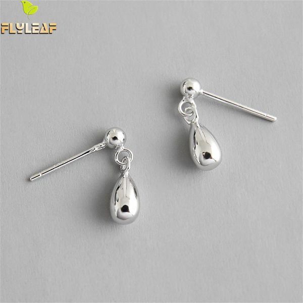 

dangle & chandelier flyleaf teardrop-shaped drop earrings for women real 925 sterling silver fine jewelry fun earings fashion