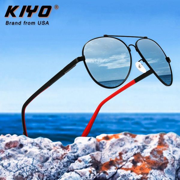 

kiyo brand 2021 new women men round polarized sunglasses metal classic sun glasses uv400 driving eyewear 2923, White;black