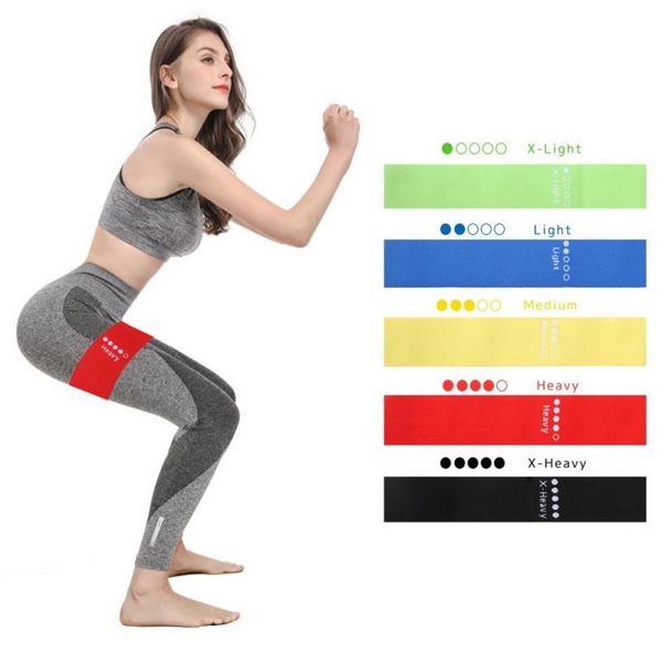 

resistance bands 5pcs hip trainer yoga stretch band training pull rope for sports pilates belt fitness loop squat