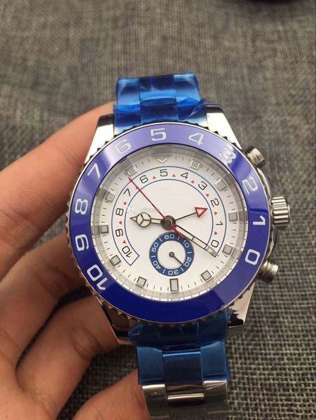 

new men's watch automatic mechanism movement two color 44mm sapphire dial stainless steel men's watch, Slivery;brown