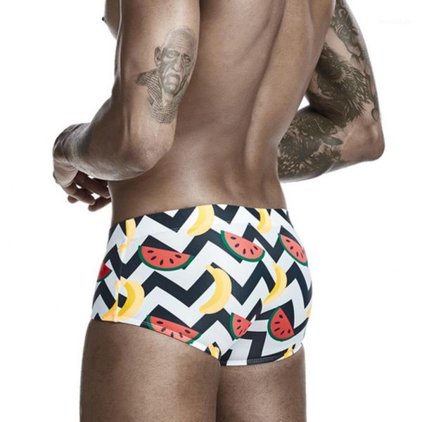 

men's swimwear 2021 fruit waves print swimsuit swimming trunks for men bikini mens swim briefs seobean beach pool bath suit wear1