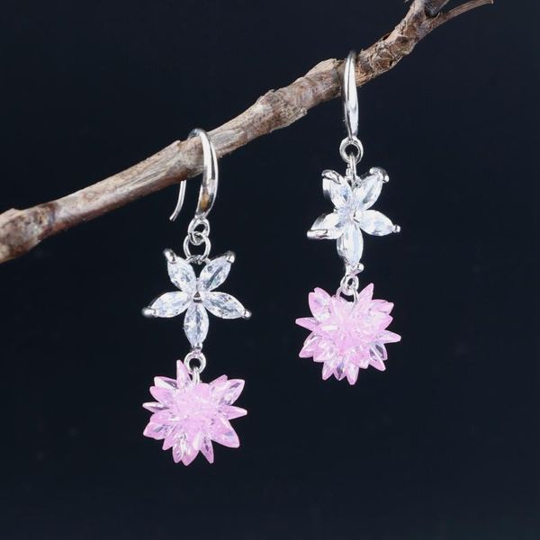

2020 european and american women's fashion earrings design -hockey earrings under flowers friends gift hhe-046, Silver
