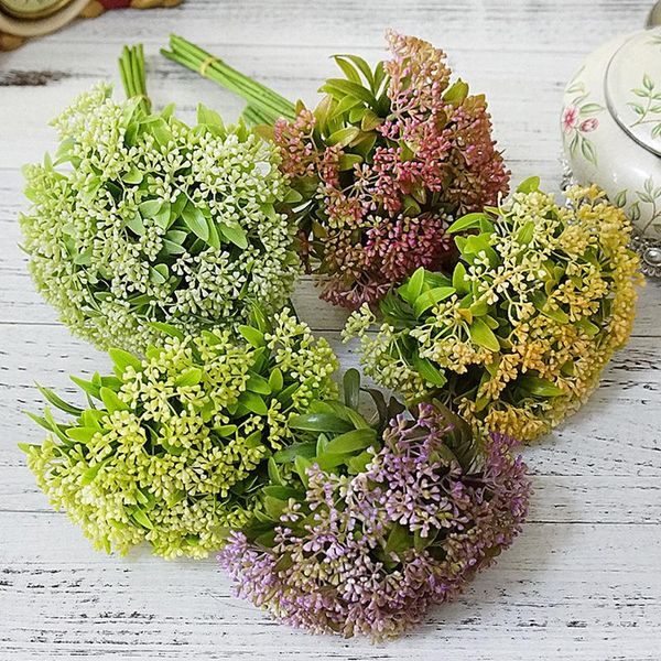 

pearl fruit artificial flowers bouquet plastic simulation plant decoration diy home table wedding accessories fake decor