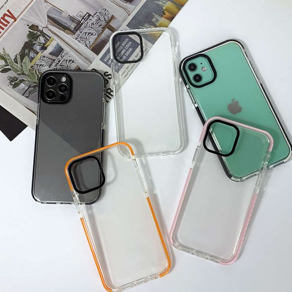 

color suitable mobile for 12promax two phone xr / xs transparent tpu soft 11pro protective case mini