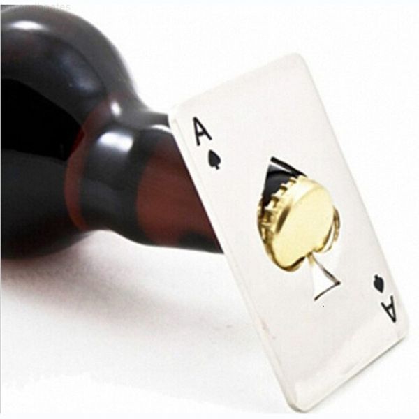 

poker beer personalized funny stainless steel credit bottle opener card of spades bar tool