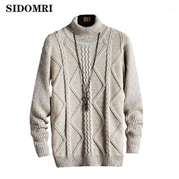 

new autumn winter thick sweater men turtleneck slim fit knitting men's warm christmas sweaters and pullover men1, White;black