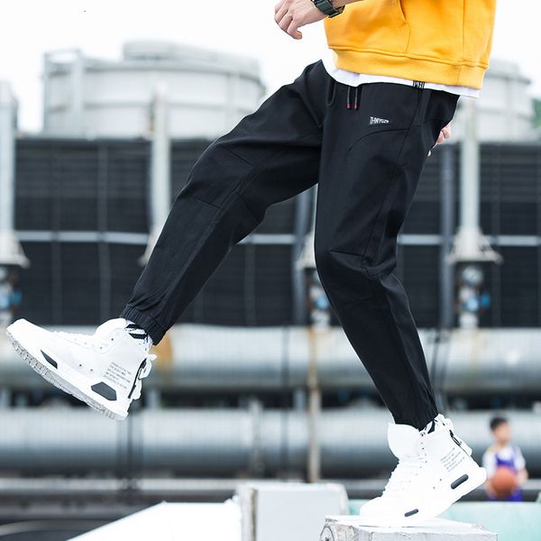 

overalls brand leggings men's autumn and style korean fashion winter leisure sports pants, Black