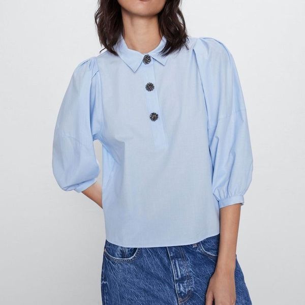 

women blouse shirt summer 2020 new fashion modern lady loose shirts1, White