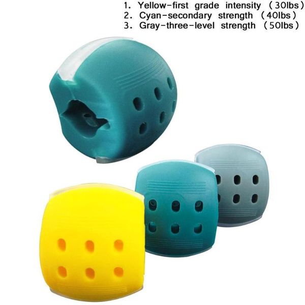 

3 pcs face fitness ball facial toner jaw exerciser -grade mandible training device lines face artifact muscle chew device