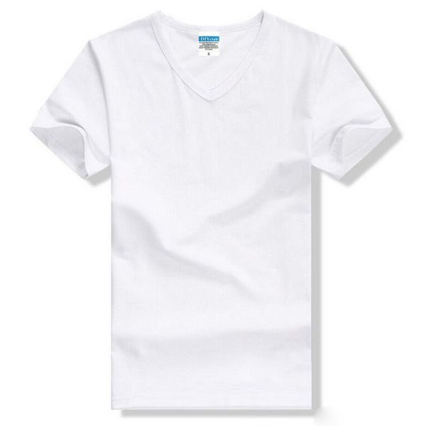 

t shirt men lycra cotton solid color casual men's v-neck t-shirt camisetas fashion t shirts 2021 new arrival camisas hombre, White;black