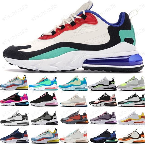 

new 2021 designer men running shoes for women react bauhaus metalic gold optical triple black white breathable women sports sneakers 36-45
