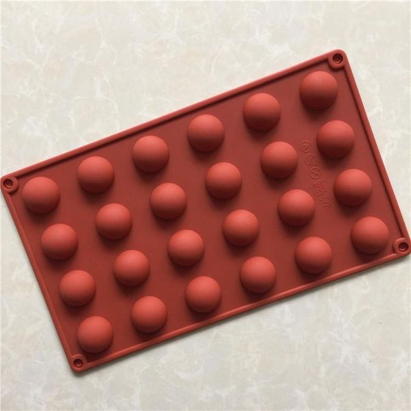 

cake tools 24 cavities half sphere hemisphere dome chocolate silicone mold traychocolate desserts, ice cream bombes, cakes, soap making mol1