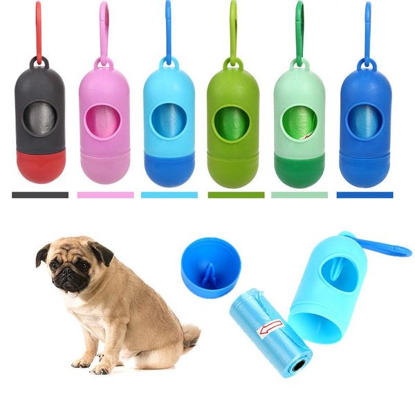 

pet dog waste bag dispenser pill shape dog poop bags plastic pet waste garbage bags outdoor small dogs waste bag holder for jlliyd