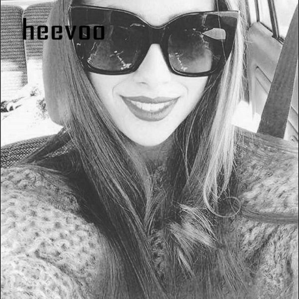 

oversized cat eye sunglasses women vintage square mirror sun glasses fashion retro brand designer lunette de soleil femme uv400, White;black