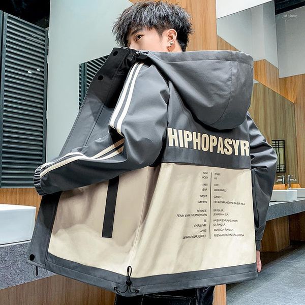 

male coat jacket street clothes men hoodie fashion leisure men's clothing bomber jackets men zipper men's windbreaker handsome1, Black;brown