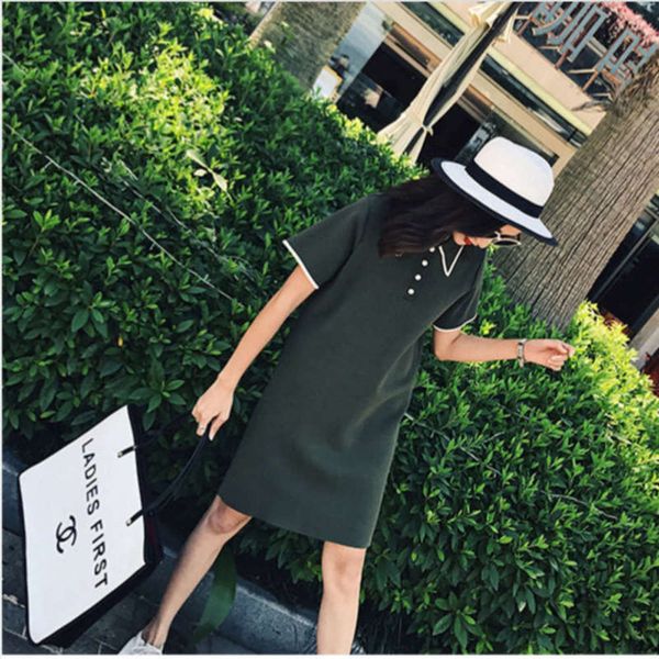 

a girl yamamoto platycodon skirt is very fairy little french fragrance first love sweet wisdom smoked dress summer style, Black;gray