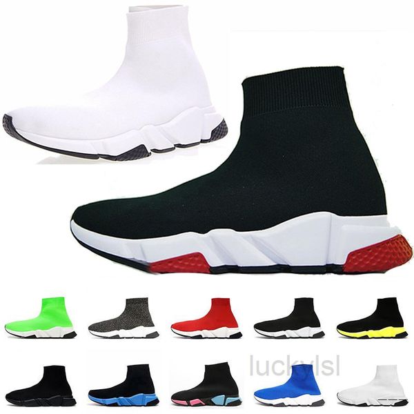 

sock shoes triple black white men women chaussures glitter volt blue pink mens trainers runner platform casual sneakers kllt