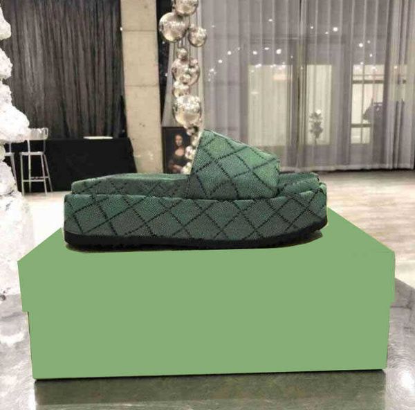 

2021 designer womens sandals canvas platform slipper real leather beige brick allolors beach slides slippers outdoor party sa, Black