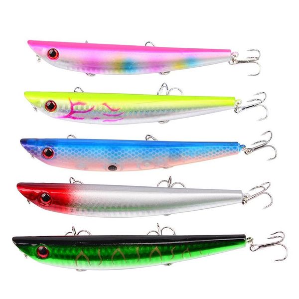 

3d eyes pencil lures fly fishing lure 120mm 18g deep diving abs plastic jerk bait saltwater cra bbyklh bdepack2001
