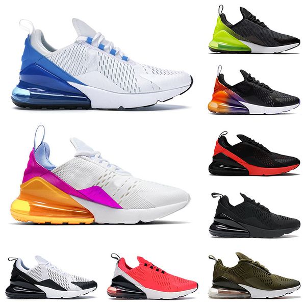 

2021 new cushion sports sneakers mens running shoes bred platinum jade rainbow run star women 27c trainers 270s chaussures size 36-45