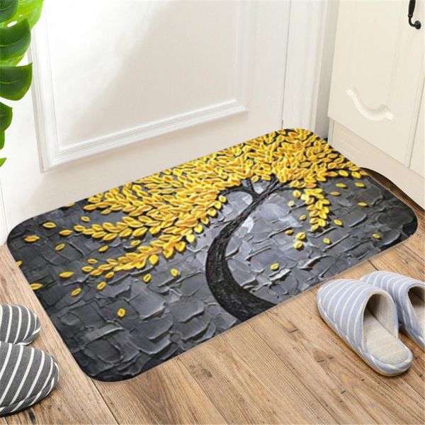 

rectangle non-slip door mat bedroom kitchen entrance print floor mat doormats absorbent non-slip pad garden home