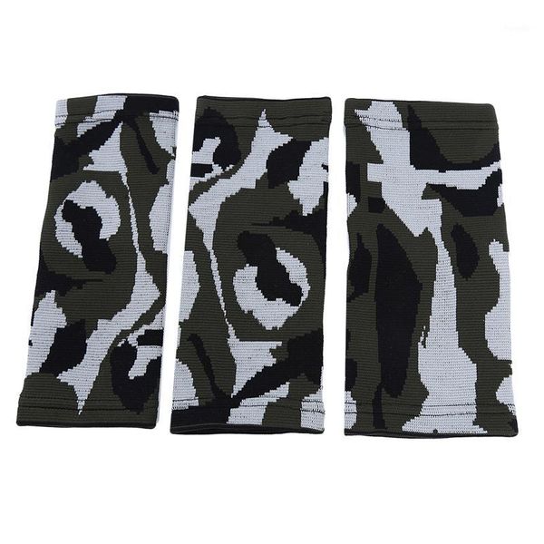 

1 pair warm breathable camouflage palm guards elbow support knee pads ankle wrist brace outdoor sports protective gears1, Black;gray