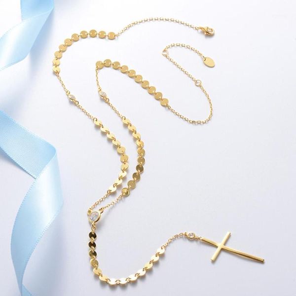 

925 sterling silver 3a grade cubic zirconia wedding long chain cross y necklaces for women birthday gifts 10pcs lot wholesale1