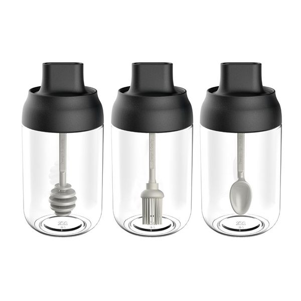 

3 шт. spice bar set соль и перец организатор container shaker бутылки приправы специи специи коробка для хранения кухни гаджет инструменты w