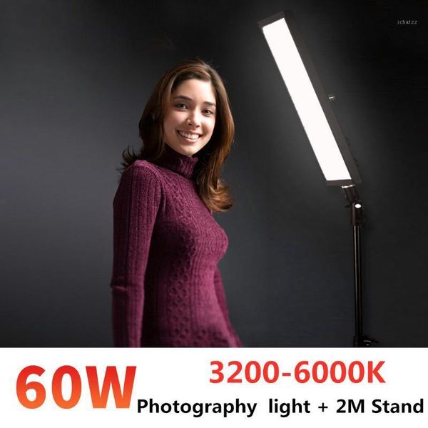 

gskaiwen 60w led pgraphy studio lighting kit video light panel adjustable light with stand tripod for portrait product shoot1
