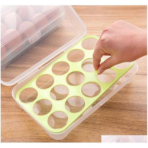 

single layer refrigerator food storage box 15 eggs airtight storage container plastic box ,po jllrqh allguy