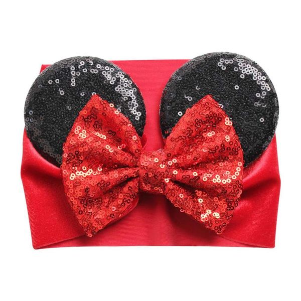 

fashion baby headbands soft velvet newborn glitter bowknot red pink color turban caps christmas bow baby hats wmteeg rimmer, Slivery;white
