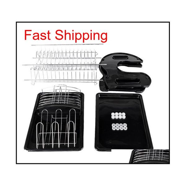 

us shipping new kitchen storage box multi-function double dish chopsticks and spoon collection rack di qyleak yh_pack