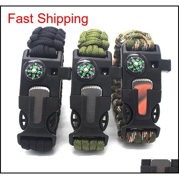 

outdoor emergency compass bracelet paracord bracelet emergency bracelet with whistle knife and s qyltlk sports2010