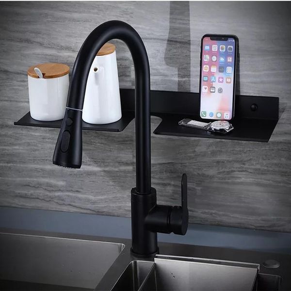 

langyo space алюминий черный ванной кран полки kitchen wall shelf душ хранения стойку аксессуары для ванной комнаты 50 60см длинна sqclqr