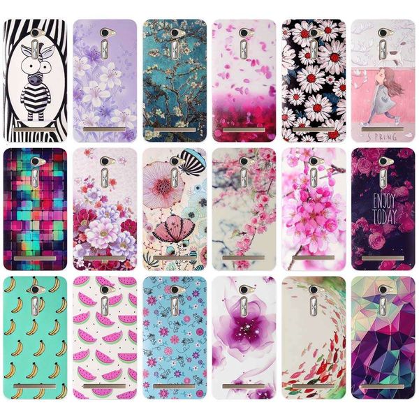 

ze500cl 2e z00d zenfone 2 5.0 inch color shell, asus flower pattern, mobile phone back cover