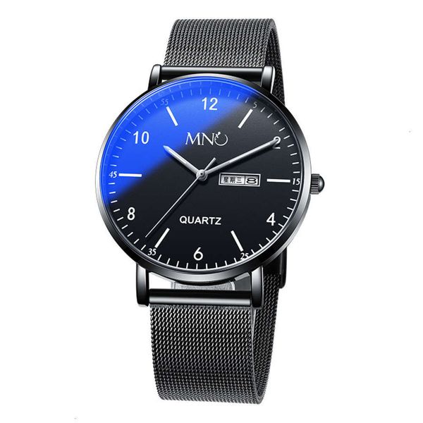 

luminous watch men's gift quartz fashion watch student waterproof sports watch, Slivery;brown