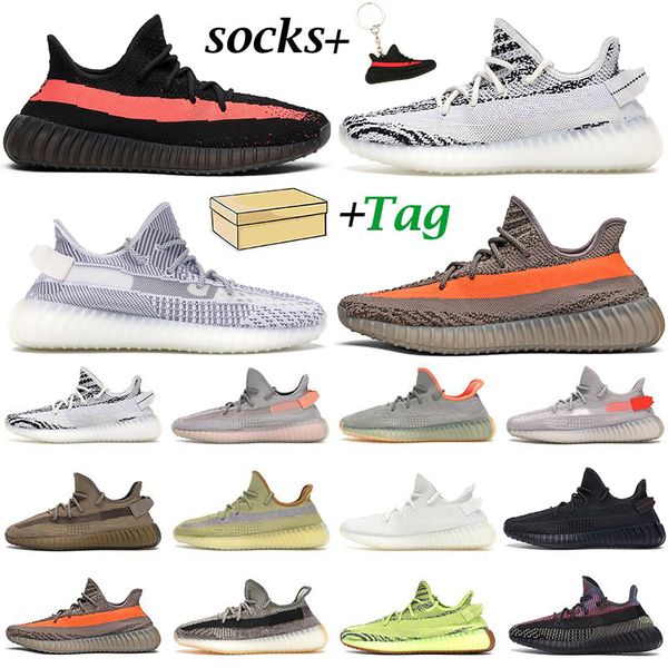

kanye мужчины женщины беговые обувь тренеры натуральные исчезные голубые цветы зебра статическое черное красное йечуль светоотражающие мужск