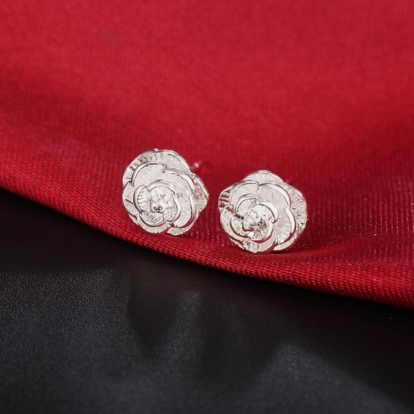 

wholesale new arrive gift flower earring silver color jewelry wedding cute nice for women lady retro wedding gift h sqcuca, Golden