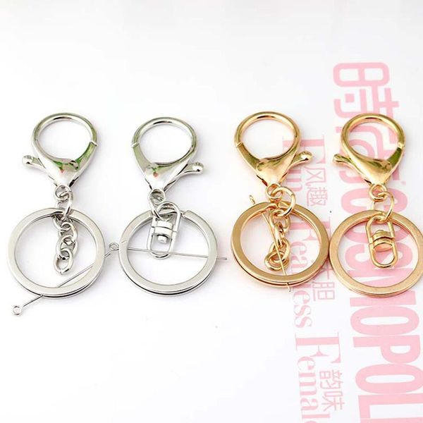 

30pcs lot lobster clasp and iron ring nickel lobster buckle diy for tassel small component pendant decoration h jllprz