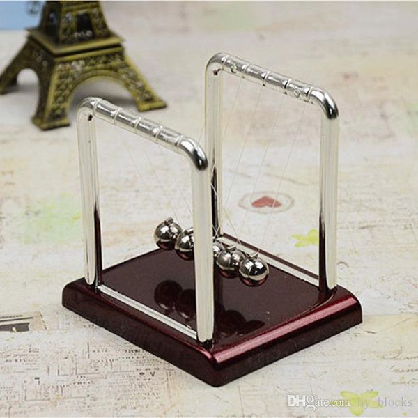 

new design newtons cradle fun steel balance balls physics science pendulum desk diy decoration accessory 8cm x 7.5cm x 9cm b500