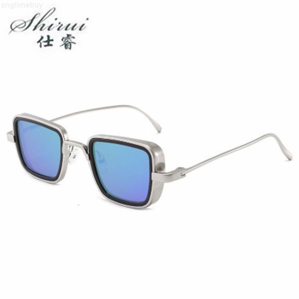 

alloy steampunk sunglasses classic men women brand gothic vintage square metal frame sun glasses uv400, White;black