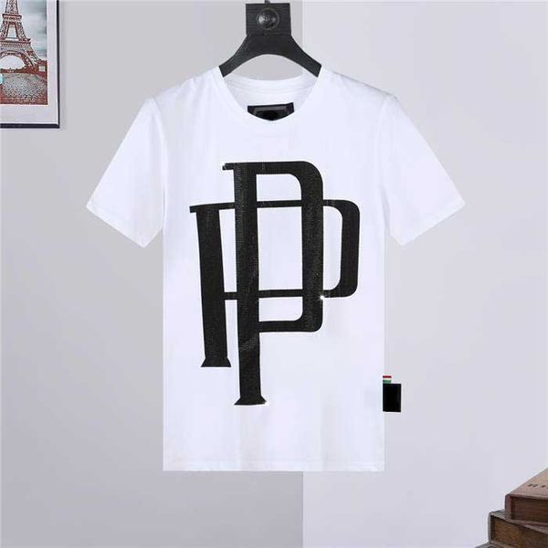 

plain color t shirts wholesale dark humor fashion for sale natural cotton tee men tshirt 2022 diamond letter pp, White;black