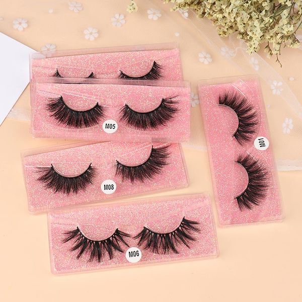 

false eyelashes 5 styles 3d mink hair natural/thick long eye lashes wispy makeup beauty extension tools